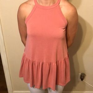 Blush tank top
